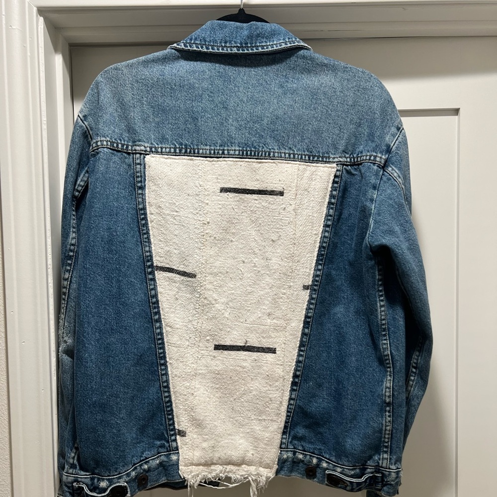 Custom free people denim jacket